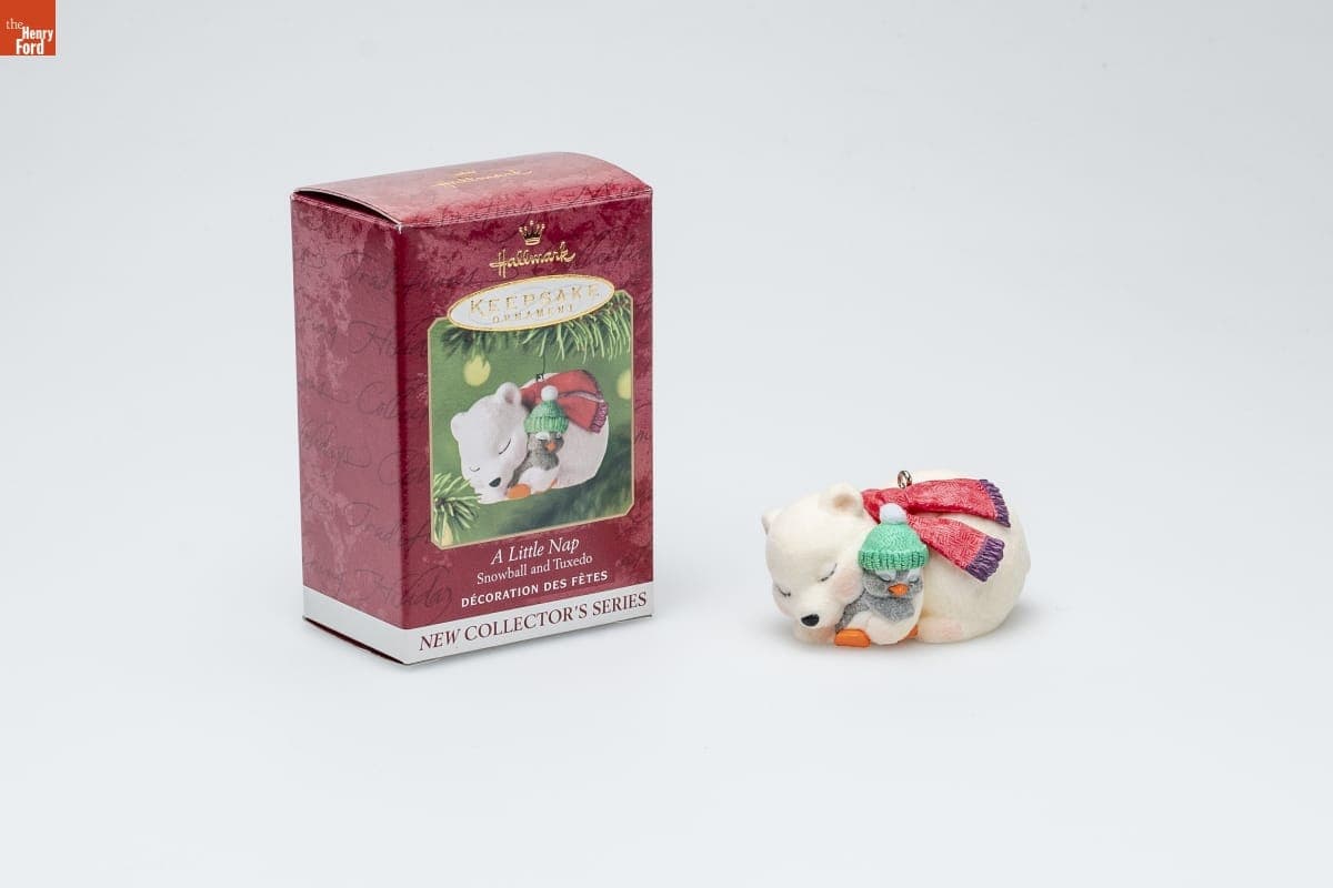 Hallmark "Snowball and Tuxedo Series: A Little Nap" Christmas Ornament, 2001