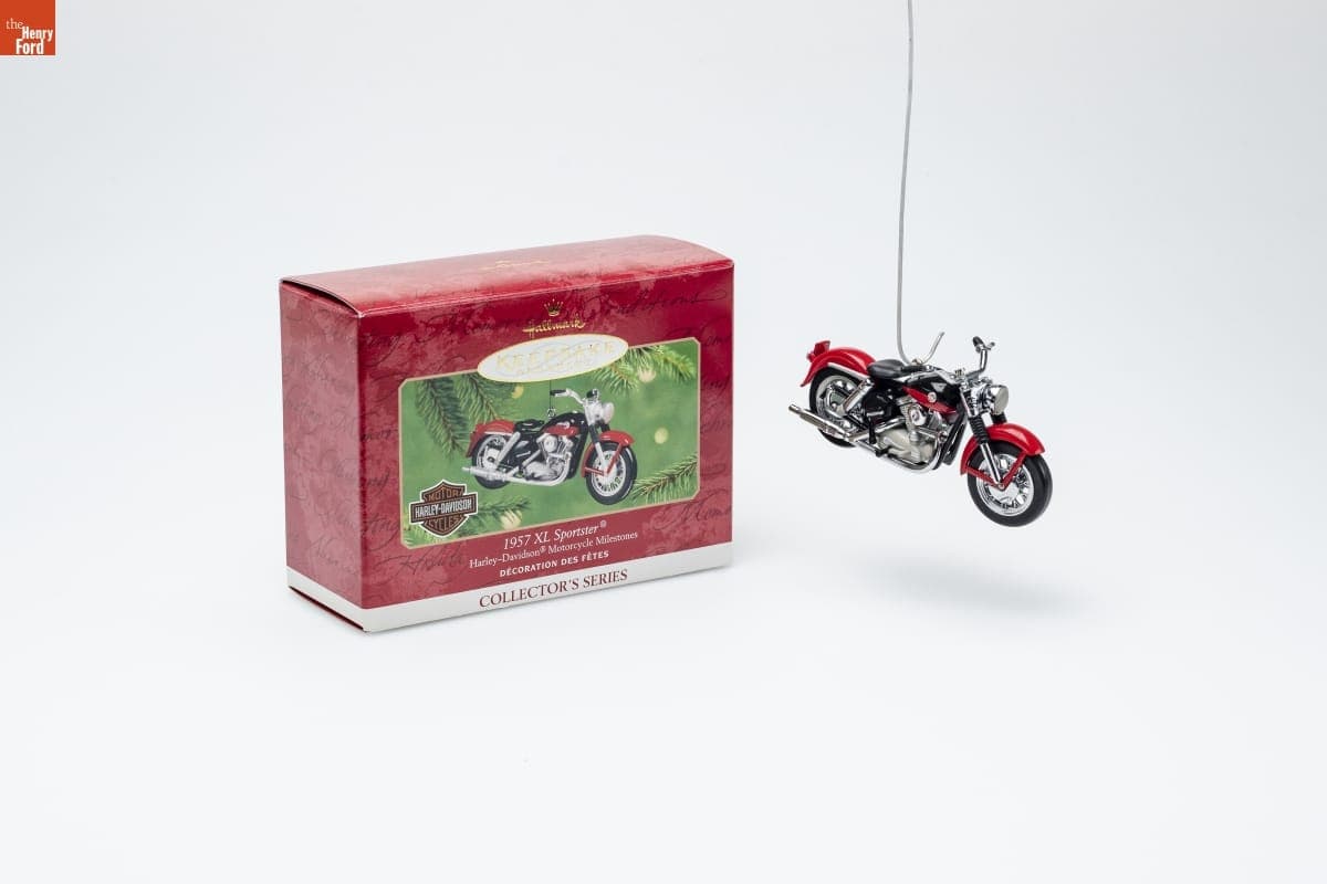 Hallmark "Harley-Davidson Motorcycle Milestones Series: 1957 XL Sportster" Christmas Ornament, 2001