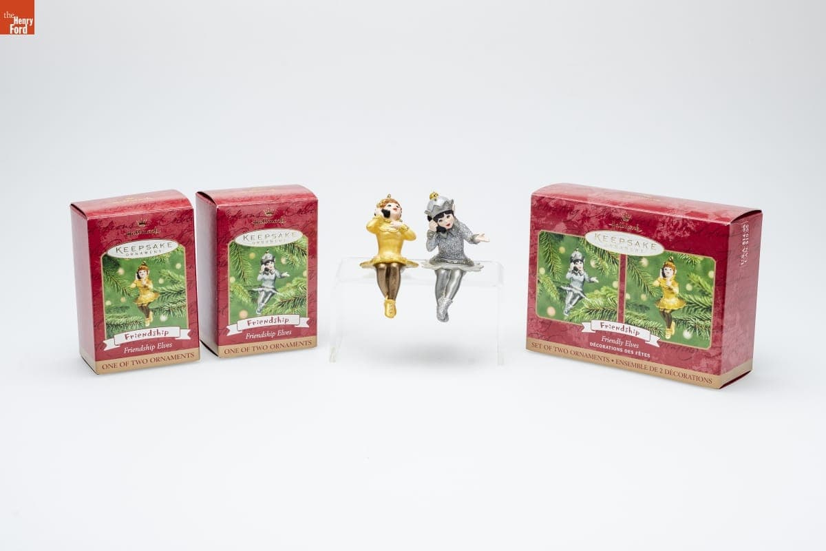 Hallmark "Friendship: Friendly Elves" Christmas Ornaments, 2001