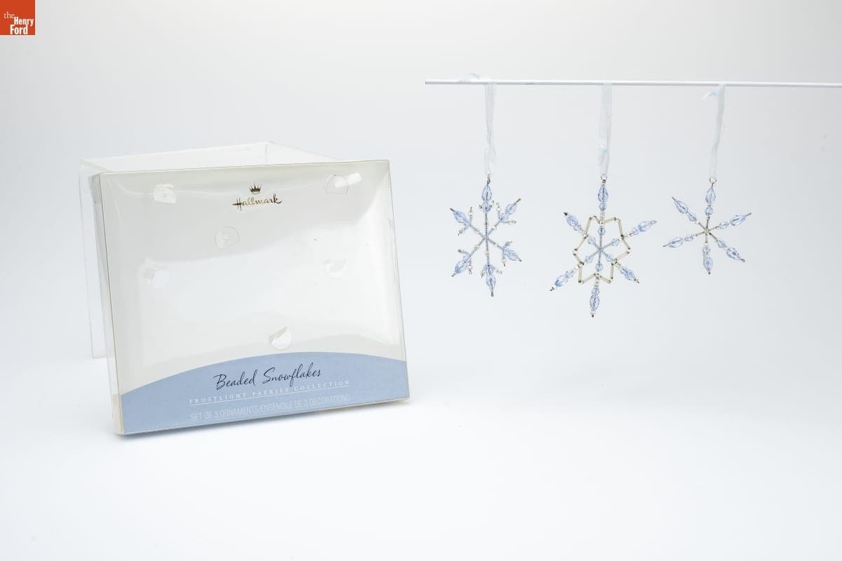 Hallmark "'Frostlight Faeries: Beaded Snowflakes" Christmas Ornaments, 2001