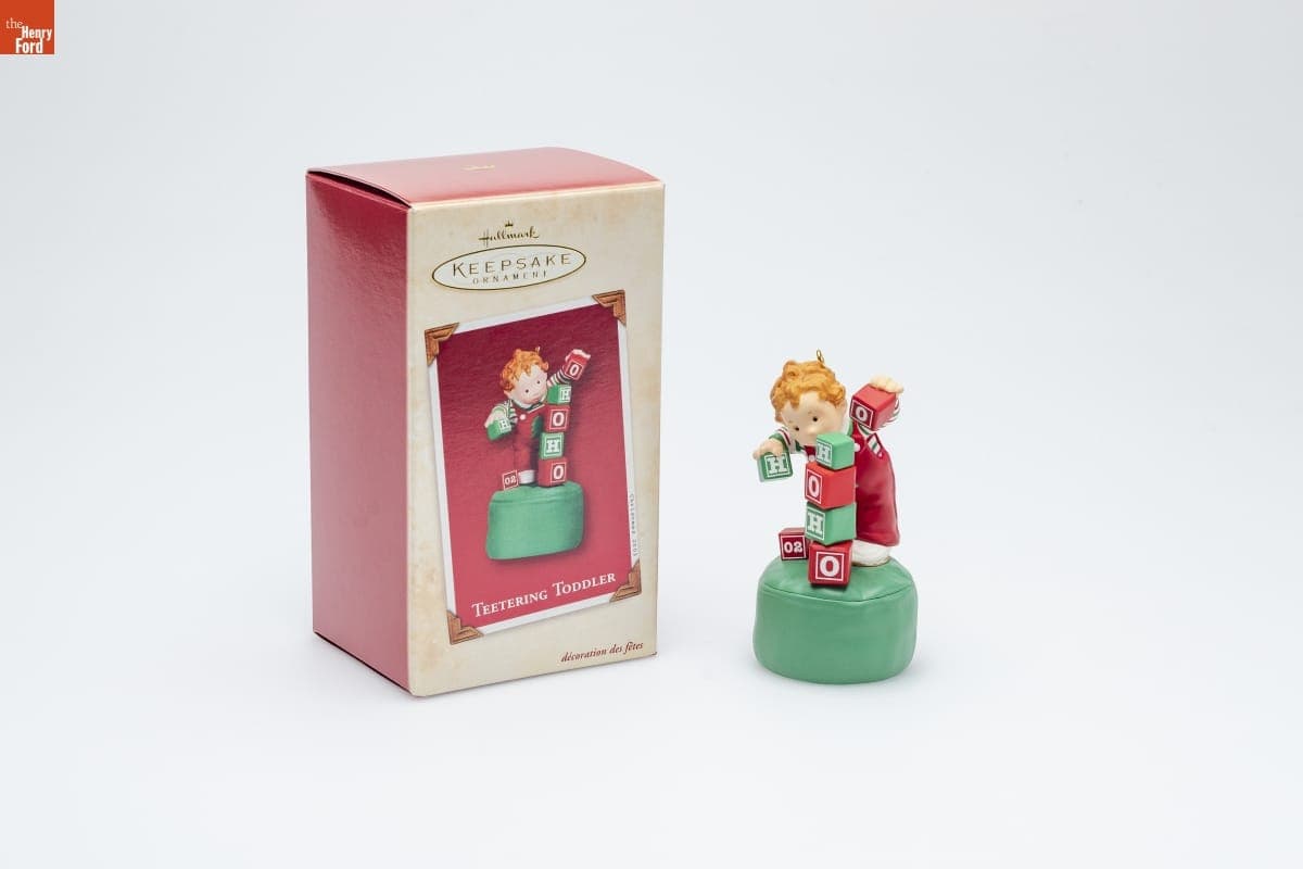 Hallmark "Teetering Toddler" Christmas Ornament, 2002