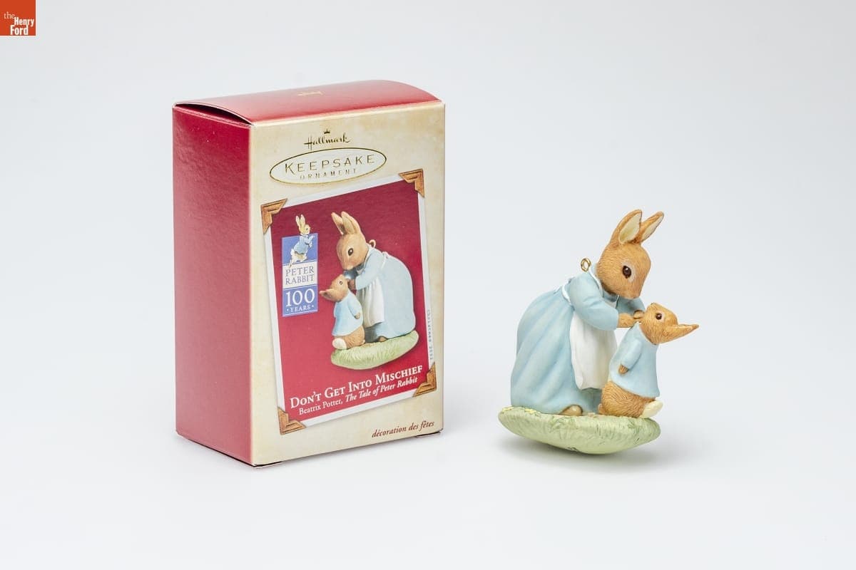 Hallmark "Beatrix Potter, The Tale of Peter Rabbit: Don't Get into Mischief" Christmas Ornament, 2002