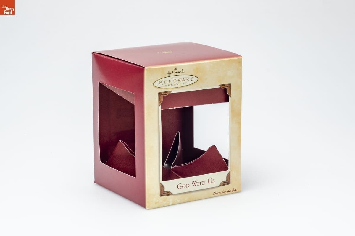 Hallmark "God With Us" Christmas Ornament Packaging, 2002