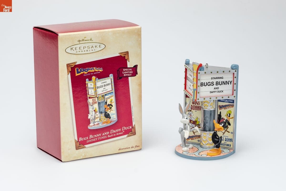 Hallmark "LOONEY TUNES Back in Action: Bugs Bunny and Daffy Duck" Christmas Ornament, 2003