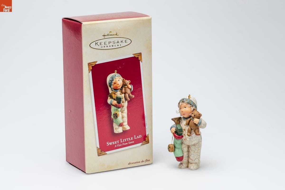 Hallmark "A Visit from Santa: Sweet Little Lad" Christmas Ornament, 2003