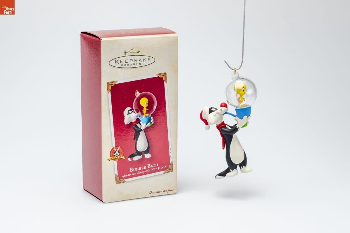 Hallmark "LOONEY TUNES Sylvester and Tweety: Bubble Bath" Christmas Ornament, 2003