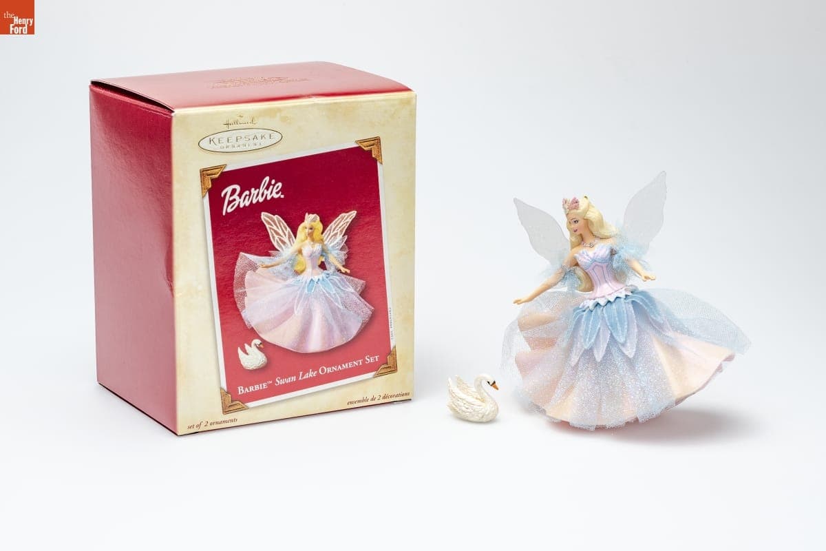Hallmark "Barbie Swan Lake Ornament Set" Christmas Ornaments, 2003