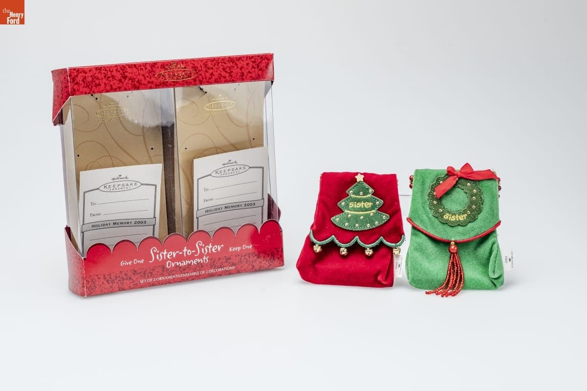 Hallmark "Sister to Sister" Christmas Ornaments, 2003