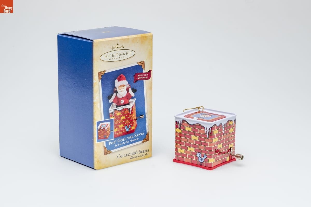Hallmark "Jack-in-the-Box Memories Series: Pop! Goes the Santa" Christmas Ornament, 2004