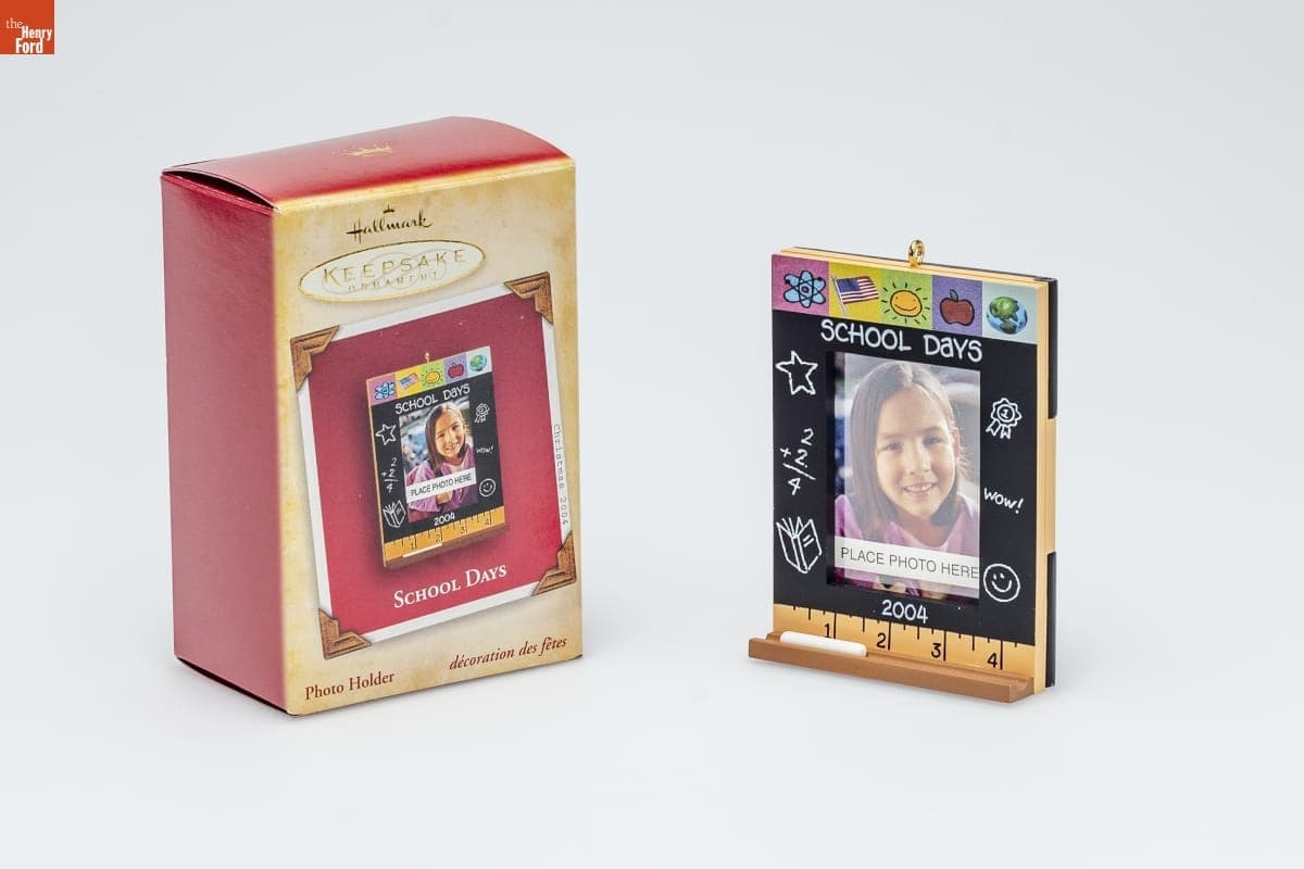 Hallmark "School Days Photo Holder" Christmas Ornament, 2004