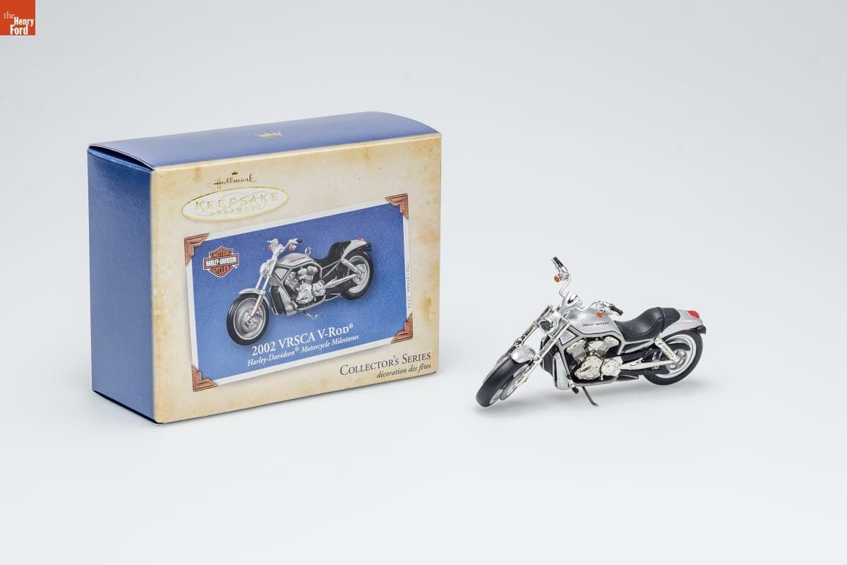 Hallmark "Harley-Davidson Motorcycle Milestones Series: 2002 VRSCA V-Rod" Christmas Ornament, 2004