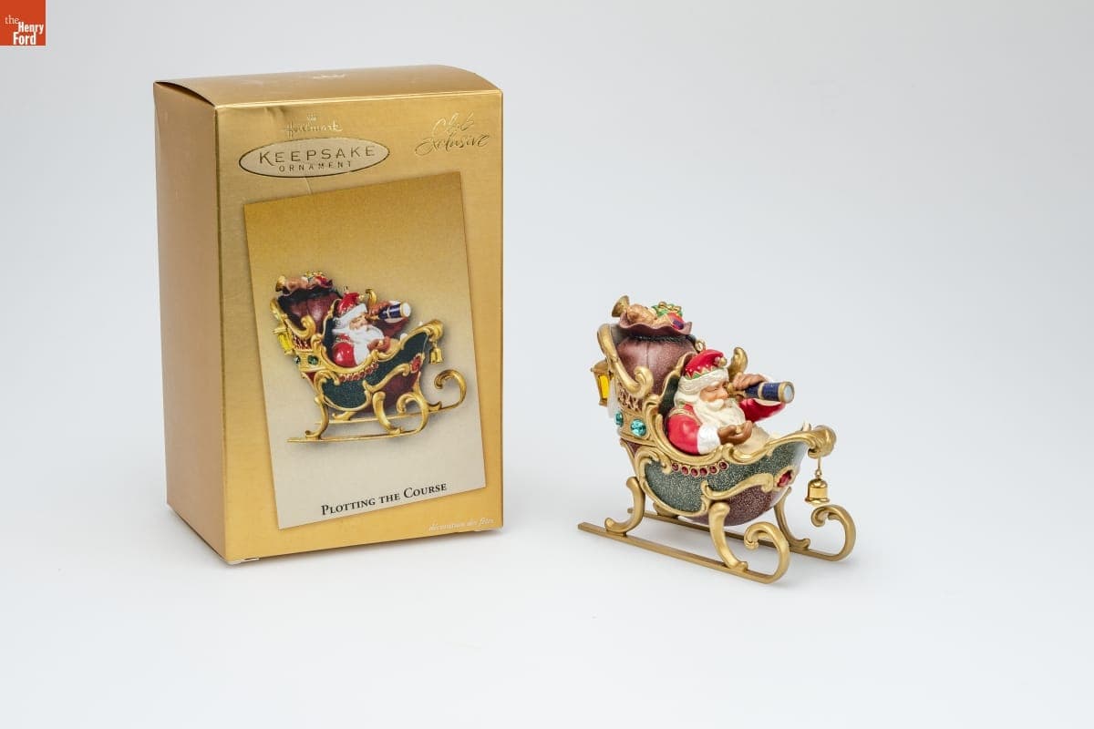Hallmark "Plotting the Course" Collector's Club Christmas Ornament, 2004