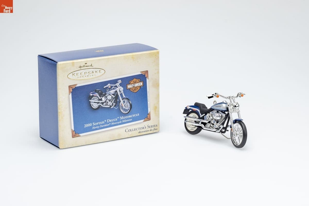 Hallmark "Harley-Davidson Motorcycle Milestones Series: 2000 Softail Deuce Motorcycle" Christmas Ornament, 2005