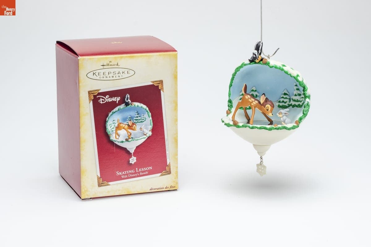 Hallmark "Walt Disney's Bambi: Skating Lesson" Christmas Ornament, 2005