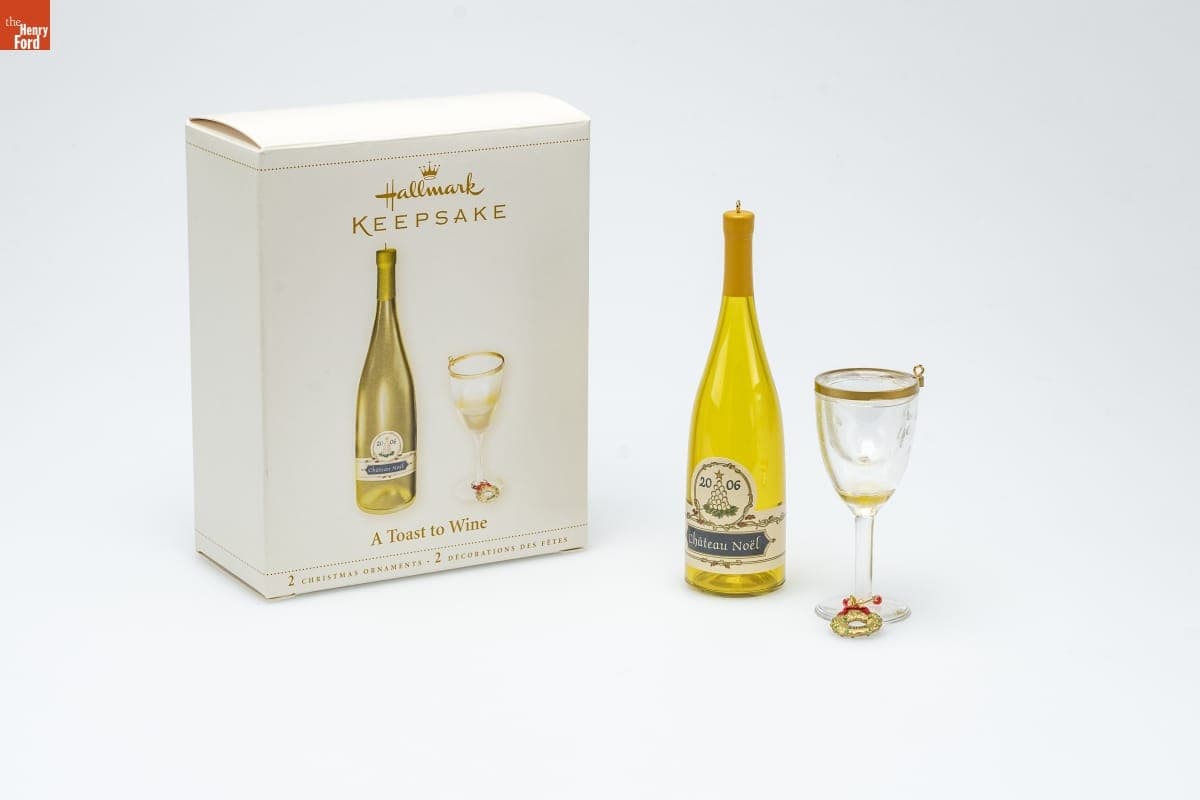 Hallmark "A Toast to Wine" Christmas Ornaments, 2006