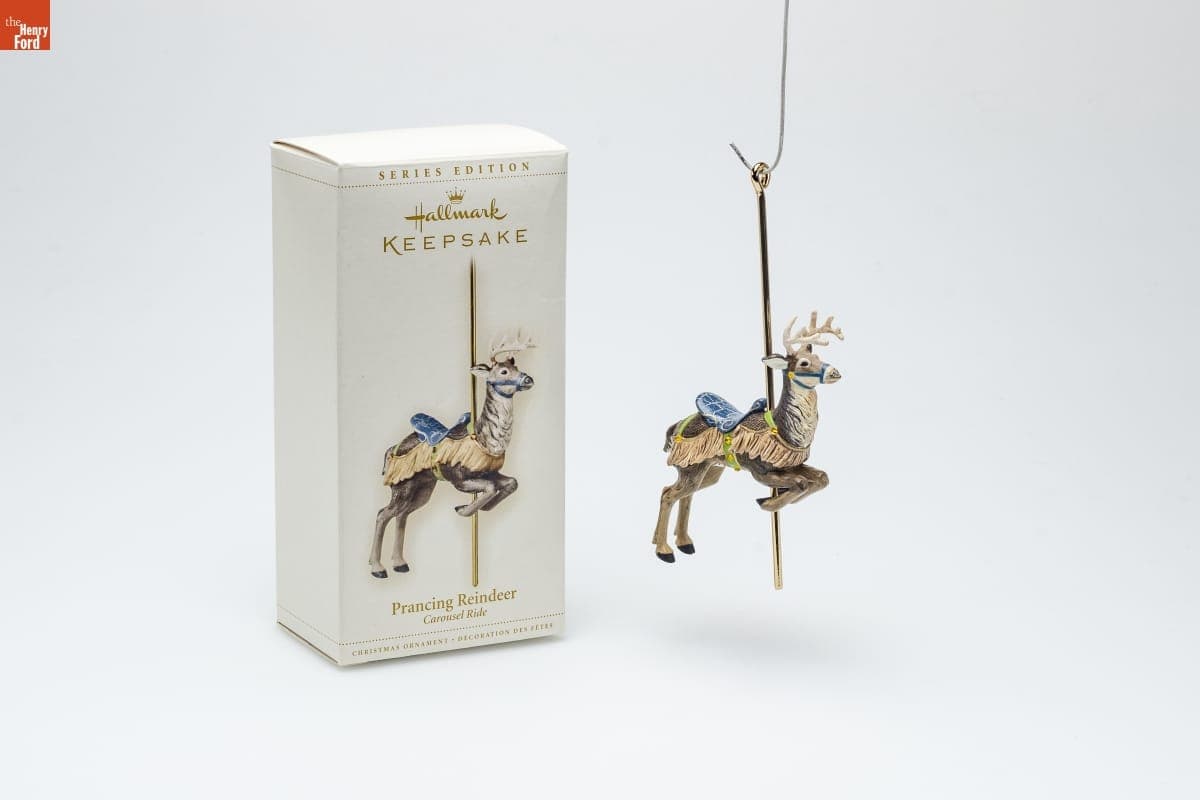 Hallmark "Carousel Ride Series: Prancing Reindeer" Christmas Ornament, 2006