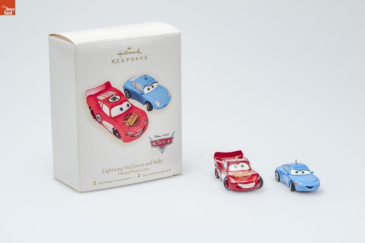 Hallmark "Disney/Pixar's Cars: Lightning McQueen and Sally" Christmas Ornaments, 2007