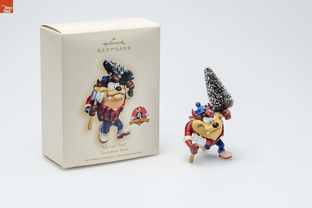 Hallmark "Looney Tunes Taz: Me Get Tree!" Christmas Ornament, 2007
