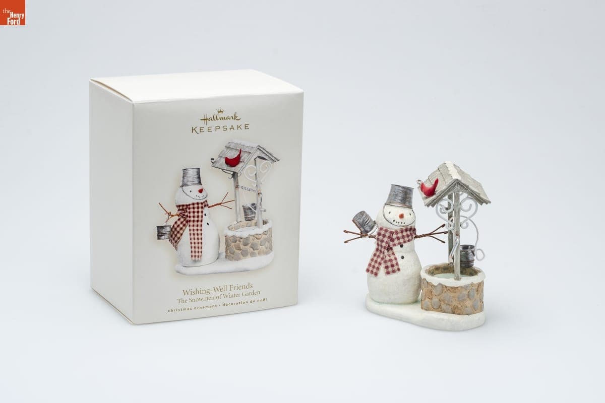Hallmark "The Snowmen of Winter Garden Collection: Wishing-Well Friends" Christmas Ornament, 2007