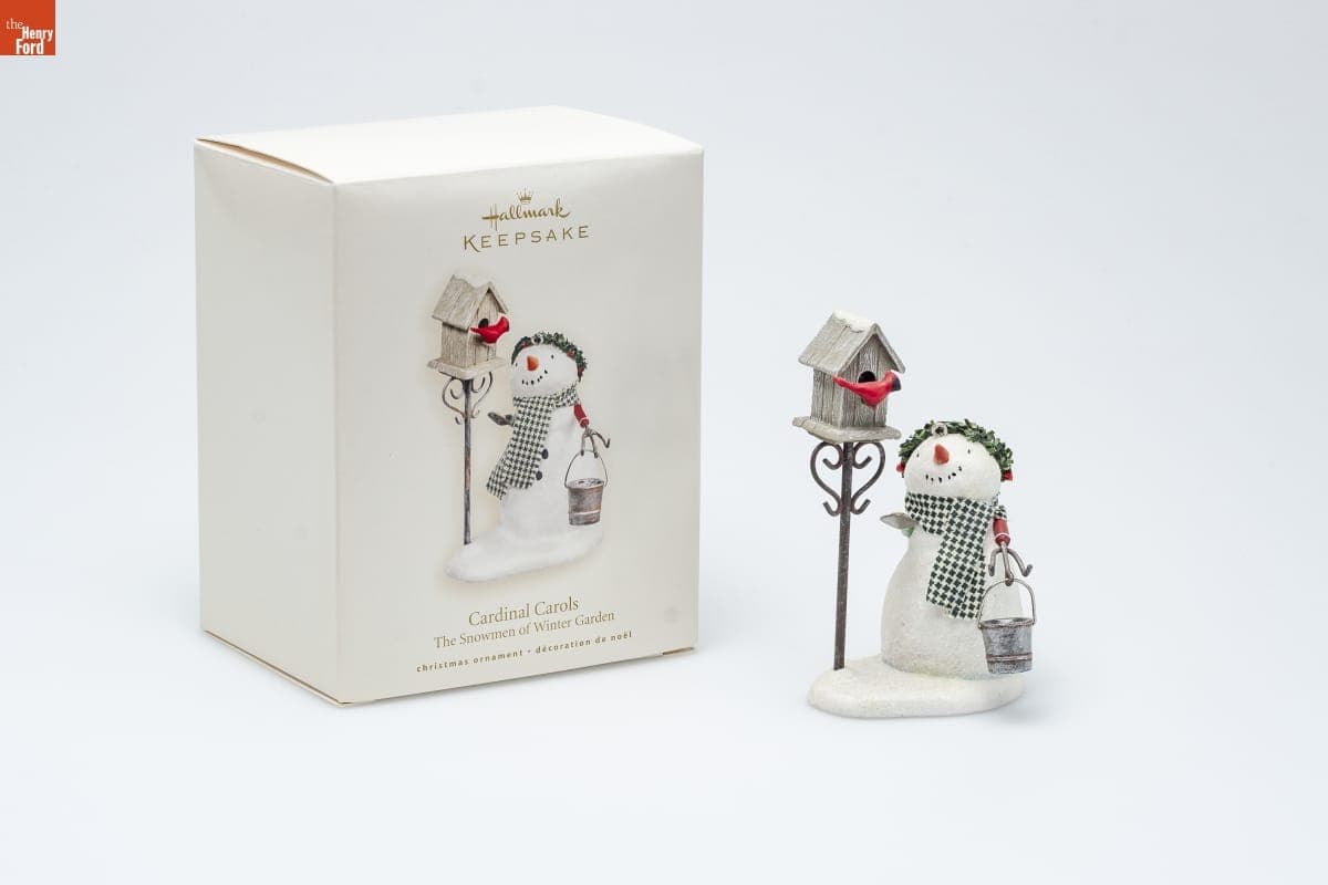 Hallmark "The Snowmen of Winter Garden Collection: Cardinal Carols" Christmas Ornament, 2007