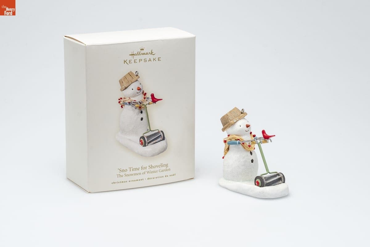 Hallmark "The Snowmen of Winter Garden Collection: 'Sno Time for Shoveling" Christmas Ornament, 2007