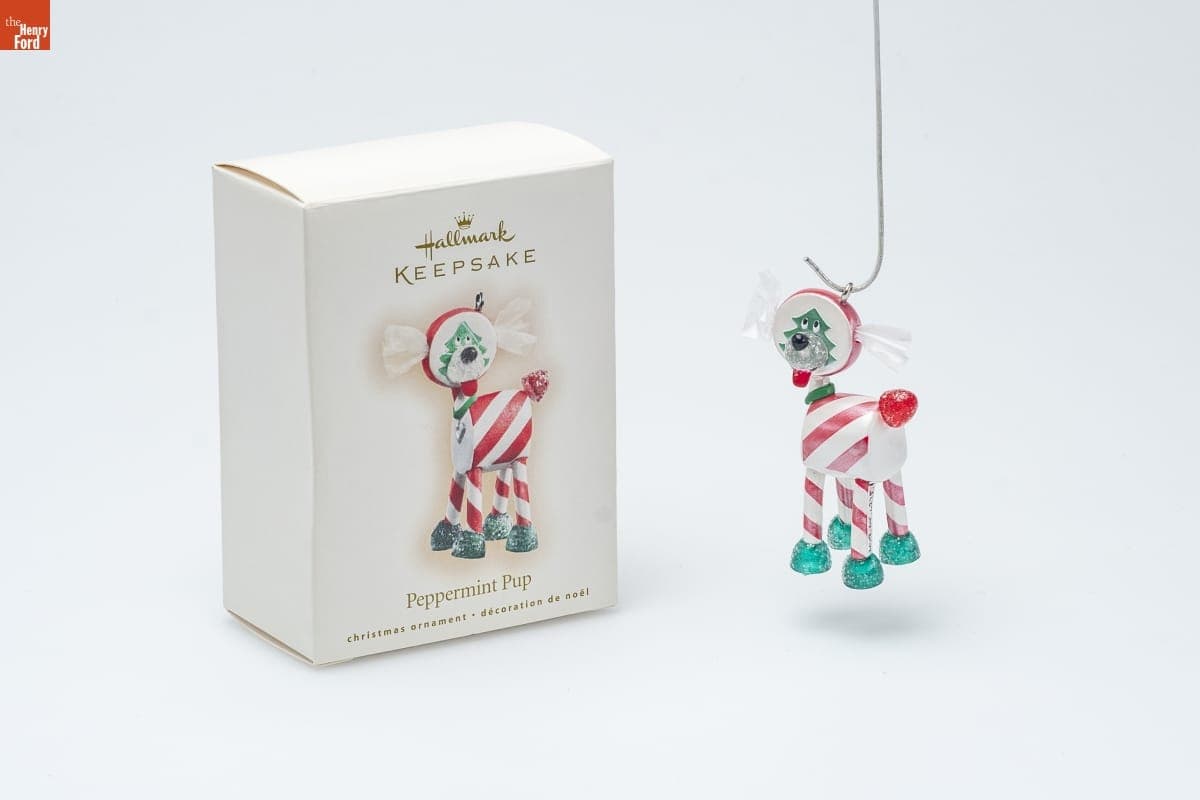 Hallmark "Peppermint Pup" Christmas Ornament, 2007