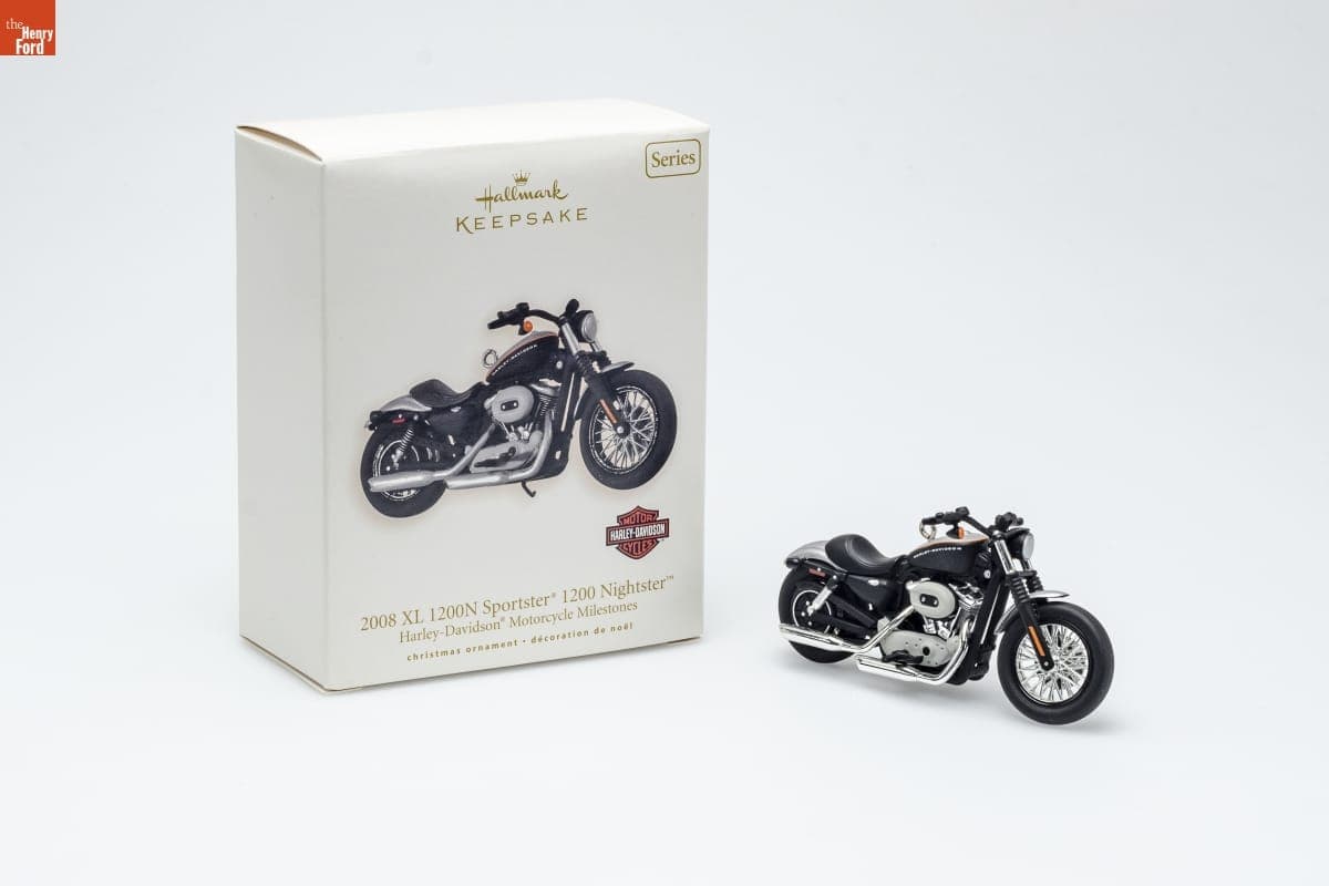 Hallmark "Harley-Davidson Motorcycle Milestones Series: 2008 XL 1200N Sportster 1200 Nightster" Christmas Ornament, 2008