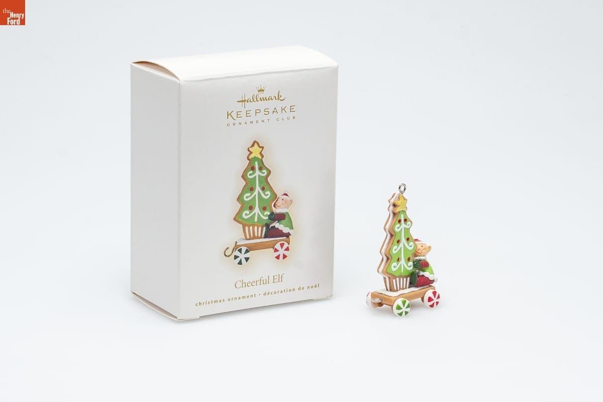Hallmark "Cheerful Elf" Collectors Club Christmas Ornament, 2009
