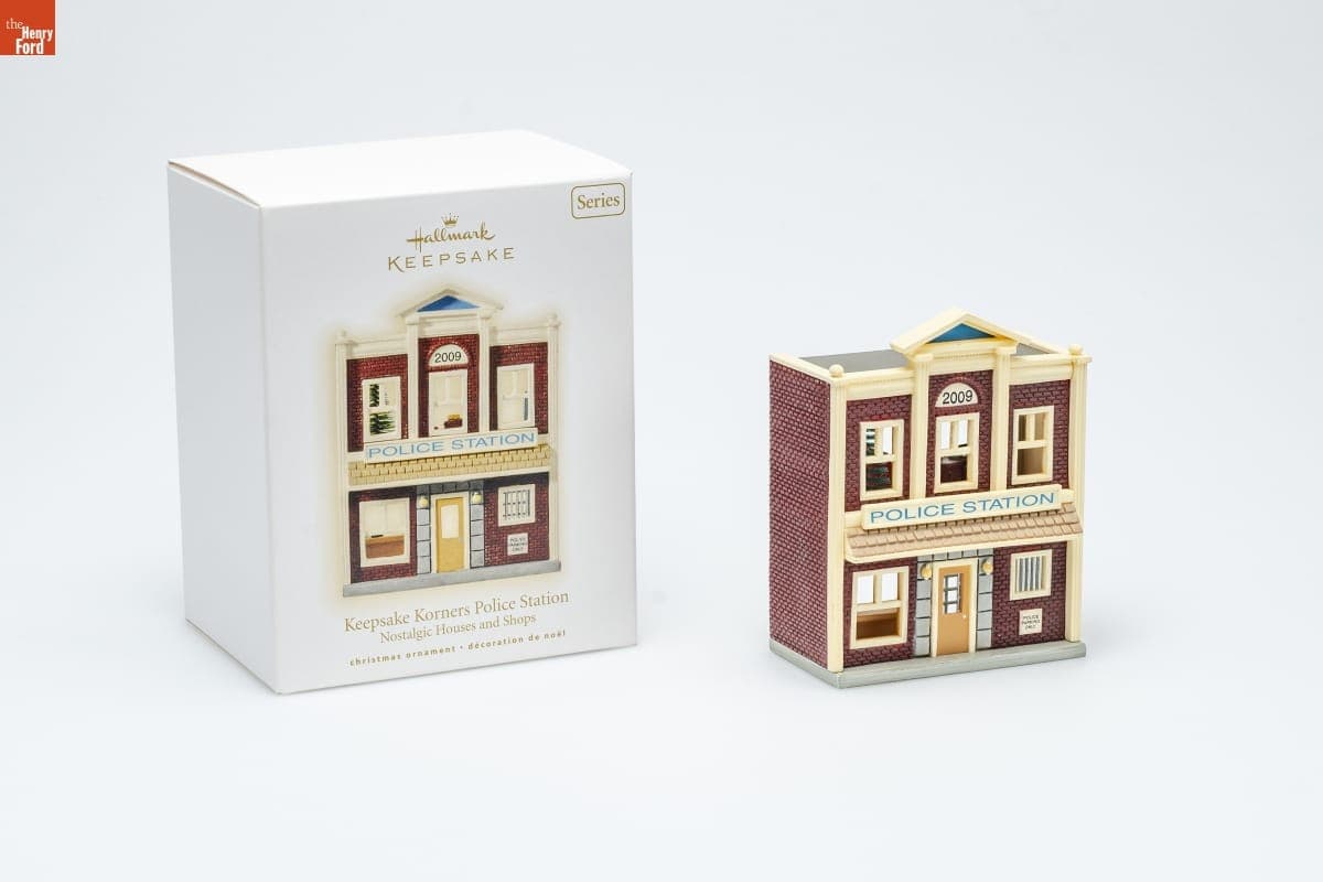 Hallmark "Nostalgic Houses and Shops Series: Keepsake Korners Police Station" Christmas Ornament, 2009