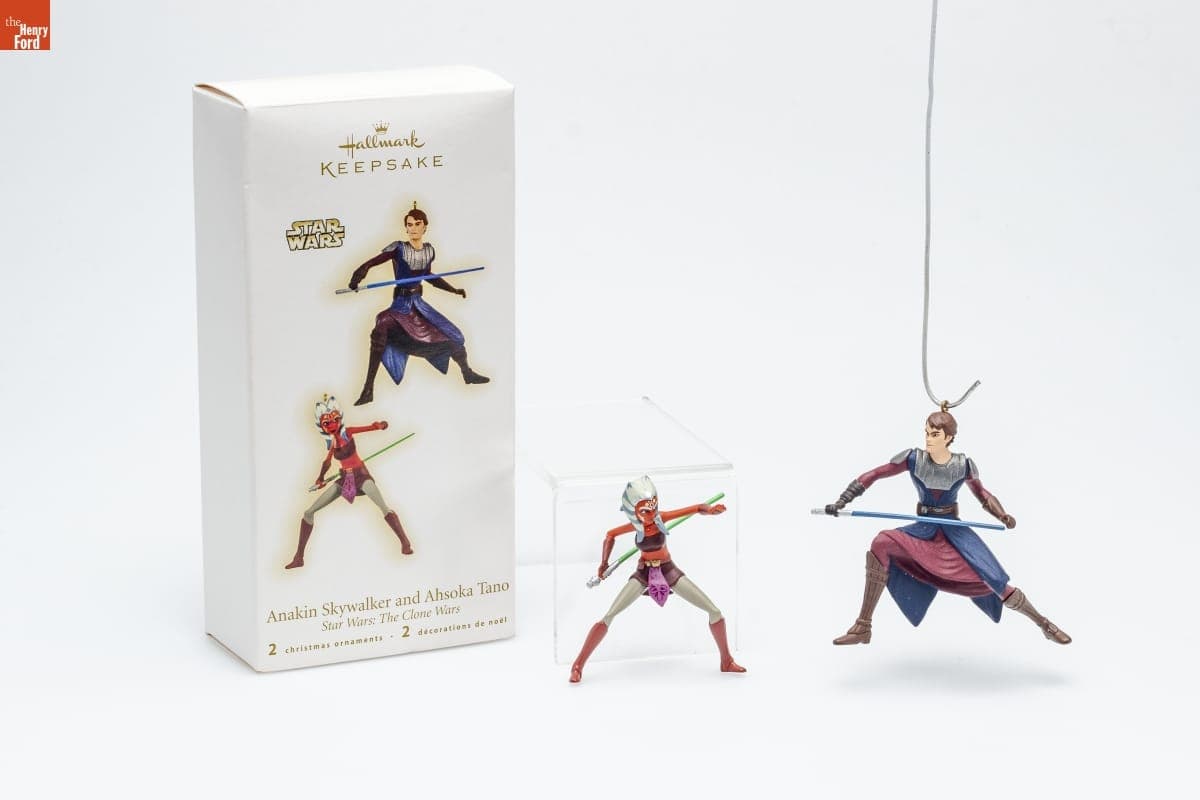 Hallmark "Star Wars The Clone Wars: Anakin Skywalker and Ahsoka Tano" Christmas Ornaments, 2009
