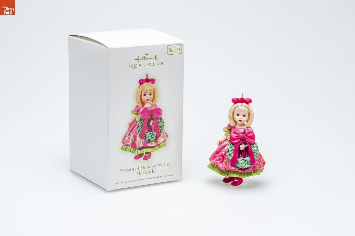 Hallmark "Madame Alexander Series: Wreath of Holiday Wishes" Christmas Ornament, 2009