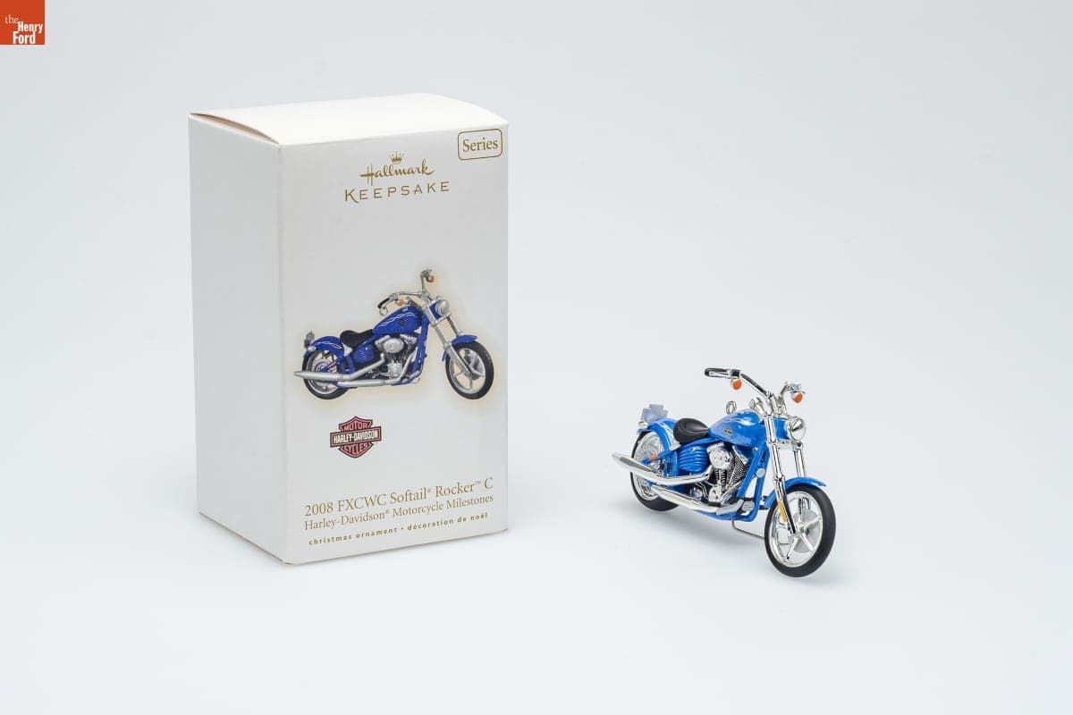Hallmark "Harley-Davidson Motorcycle Milestones Series: 2008 FXCWC Softail Rocker C" Christmas Ornament, 2009