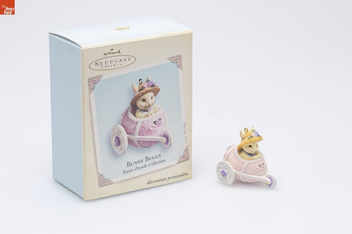 Hallmark "Easter Parade Collection: Bunny Buggy" Spring Ornament, 2005