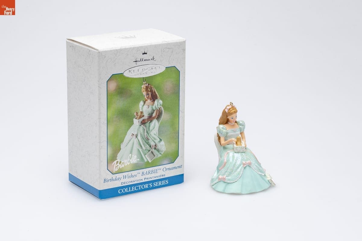 Hallmark "Birthday Wishes Barbie Series" Spring Ornament, 2002
