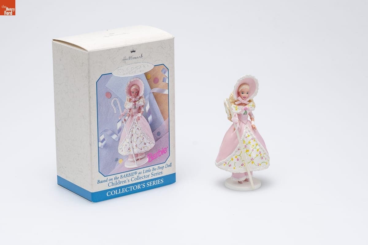Hallmark "Children's Collector BARBIE Ornament Series: Barbie as Little Bo Peep" Spring Ornament, 1998