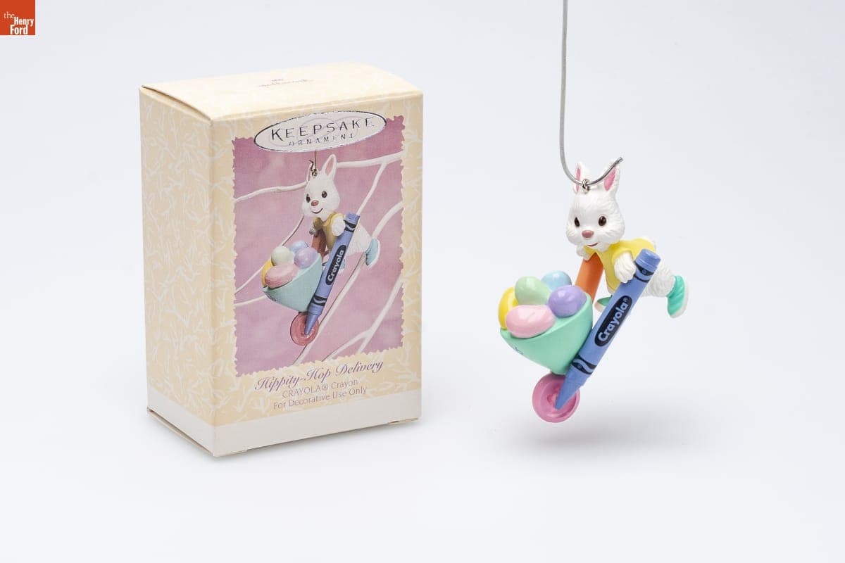 Hallmark "CRAYOLA Crayon: Hippity-Hop Delivery" Easter Ornament, 1996
