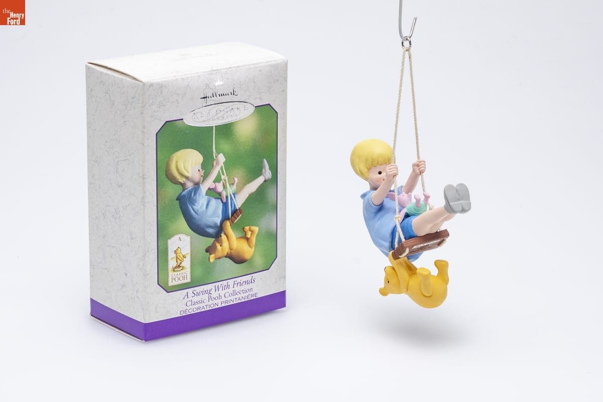 Hallmark "Classic Pooh Collection: A Swing with Friends" Spring Ornament, 2000