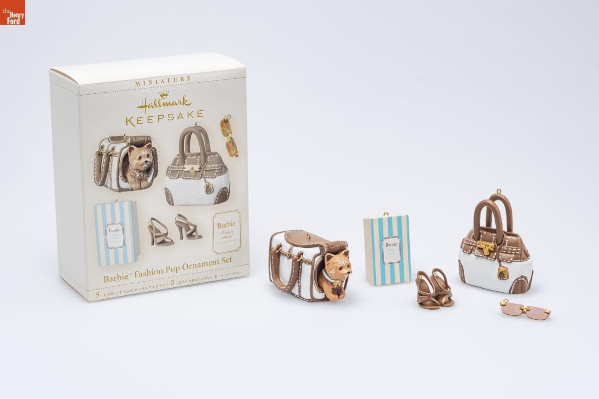 Hallmark "Barbie: Fashion Pup" Miniature Christmas Ornaments, 2006
