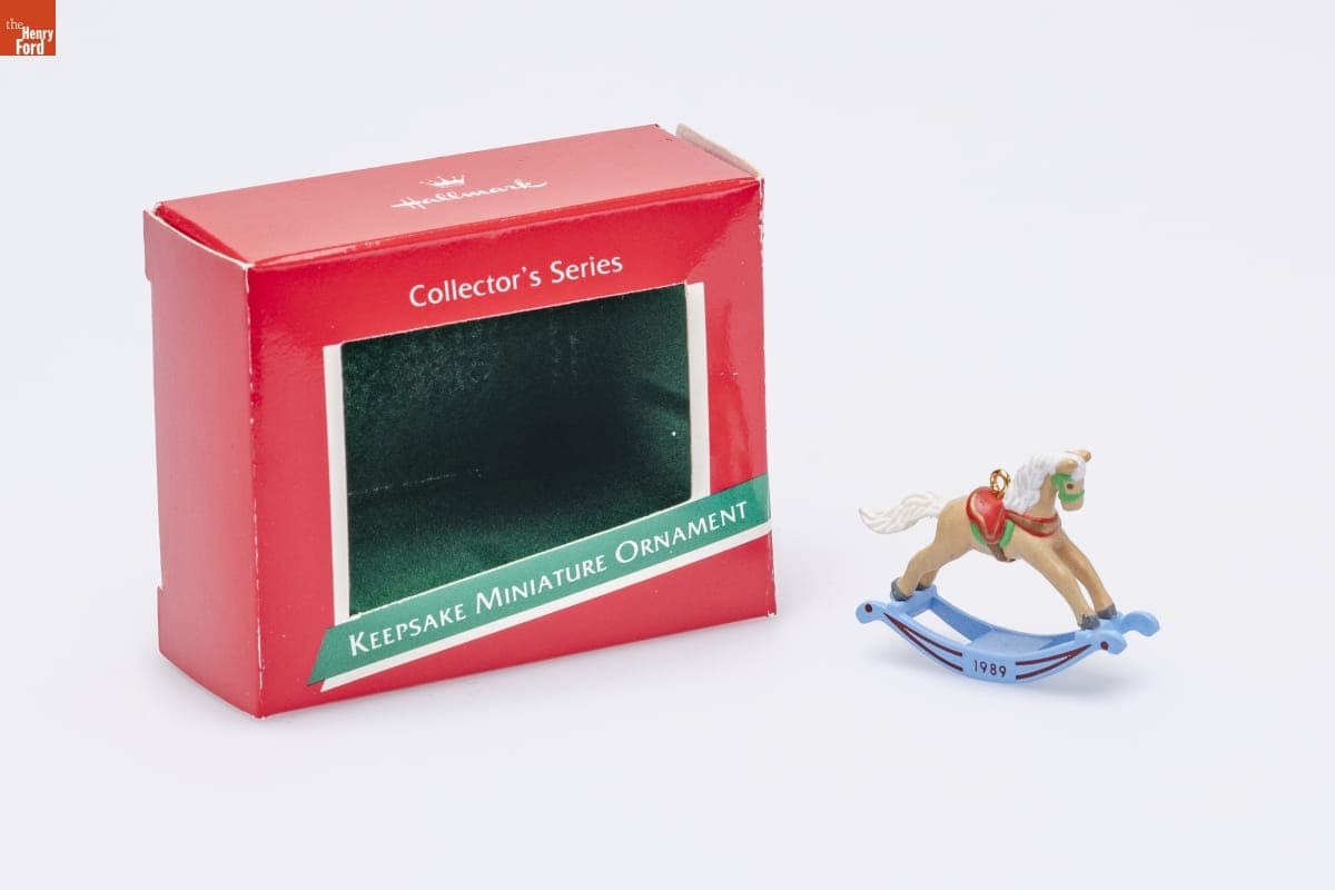 Hallmark "Rocking Horse Series" Miniature Christmas Ornament, 1989