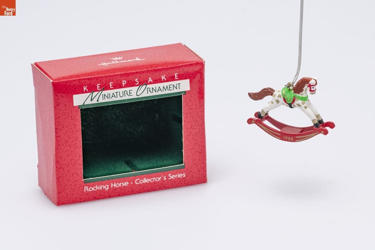 Hallmark "Rocking Horse Series" Miniature Christmas Ornament, 1988