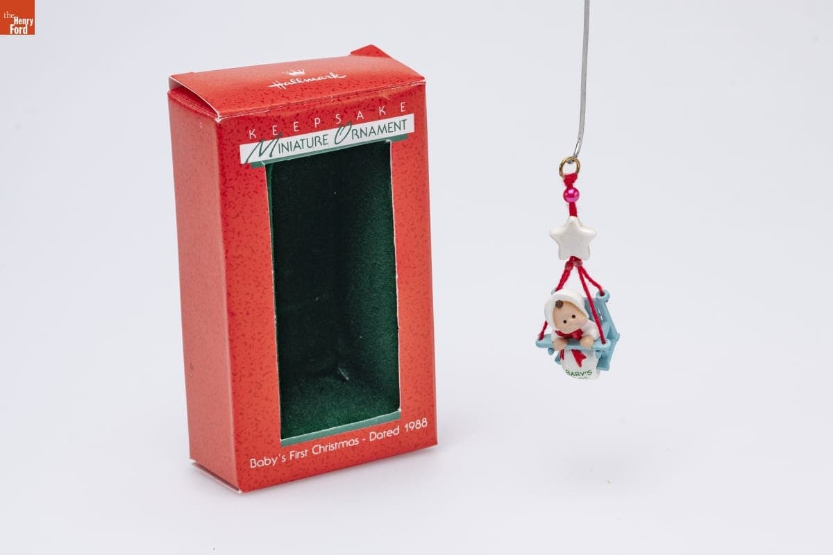 Hallmark "Baby's First Christmas" Miniature Christmas Ornament, 1988