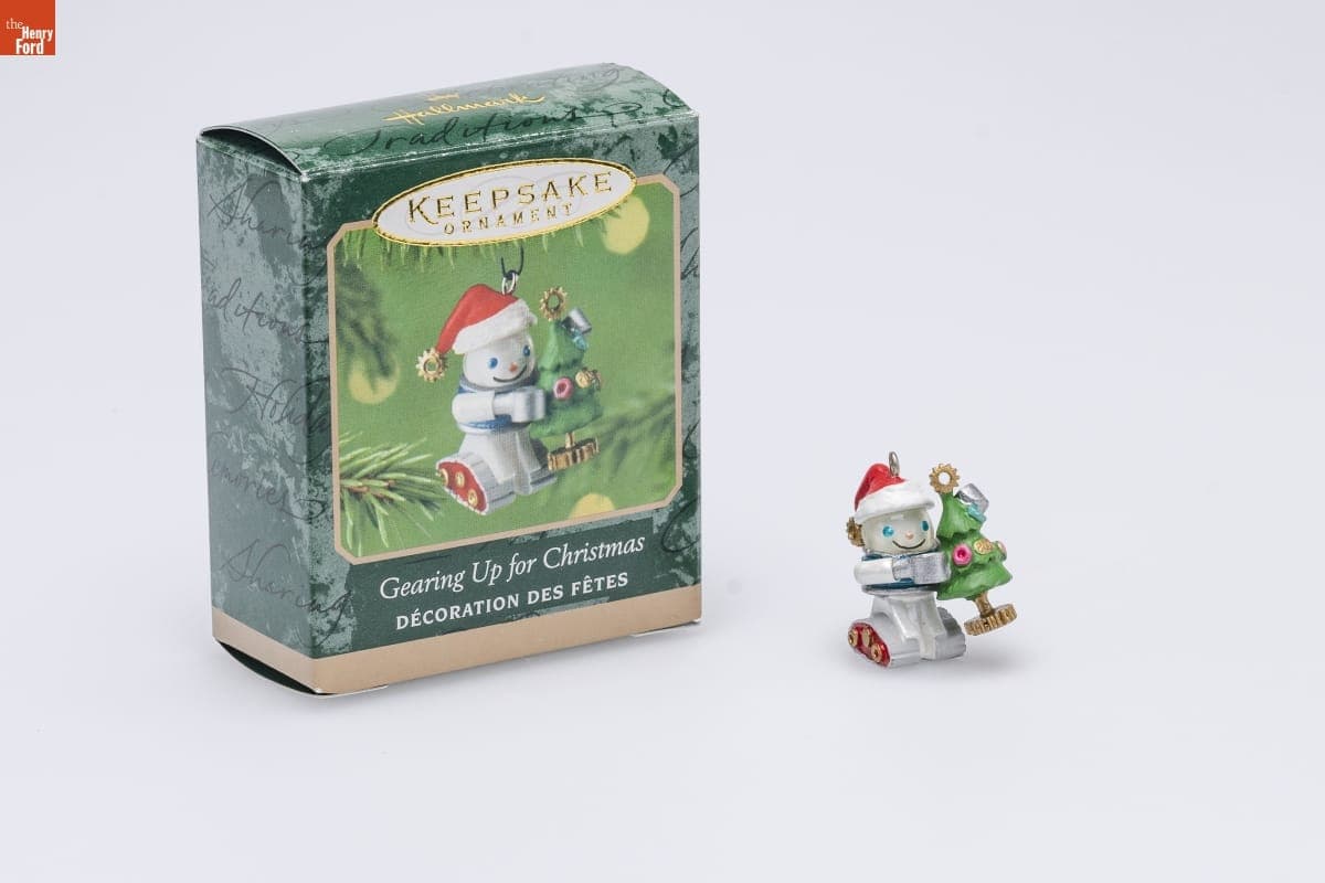 Hallmark "Gearing Up for Christmas" Miniature Christmas Ornament, 2001