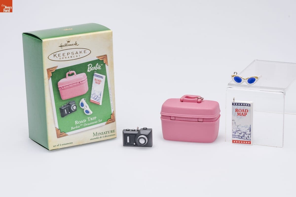 Hallmark "Barbie: Road Trip" Miniature Christmas Ornaments, 2005