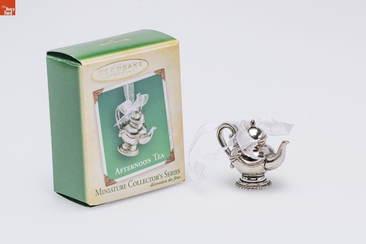 Hallmark "Afternoon Tea Series" Miniature Christmas Ornament, 2004