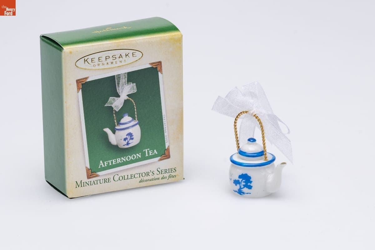 Hallmark "Afternoon Tea Series" Miniature Christmas Ornament, 2005