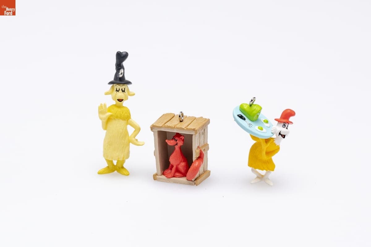 Hallmark "Dr. Seuss: Green Eggs and Ham" Miniature Christmas Ornaments, 2000