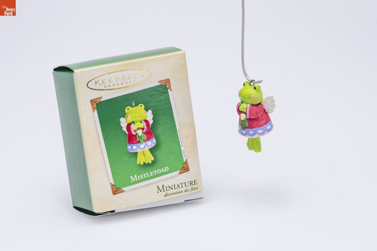 Hallmark "Mistletoad" Miniature Christmas Ornament, 2002