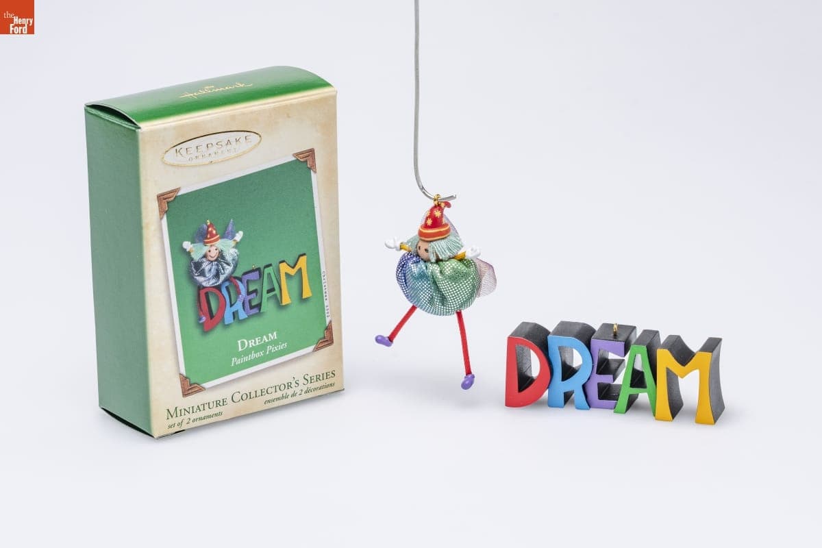 Hallmark "Paintbox Pixies Series: Dream" Miniature Christmas Ornaments, 2002