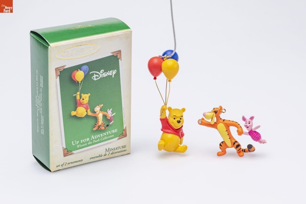 Hallmark "Winnie-the-Pooh Collection: Up for Adventure" Miniature Christmas Ornaments, 2005