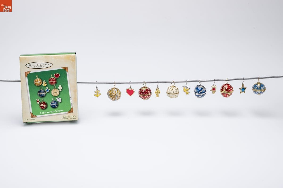 Hallmark "Gifts of the Season" Miniature Christmas Ornaments, 2002
